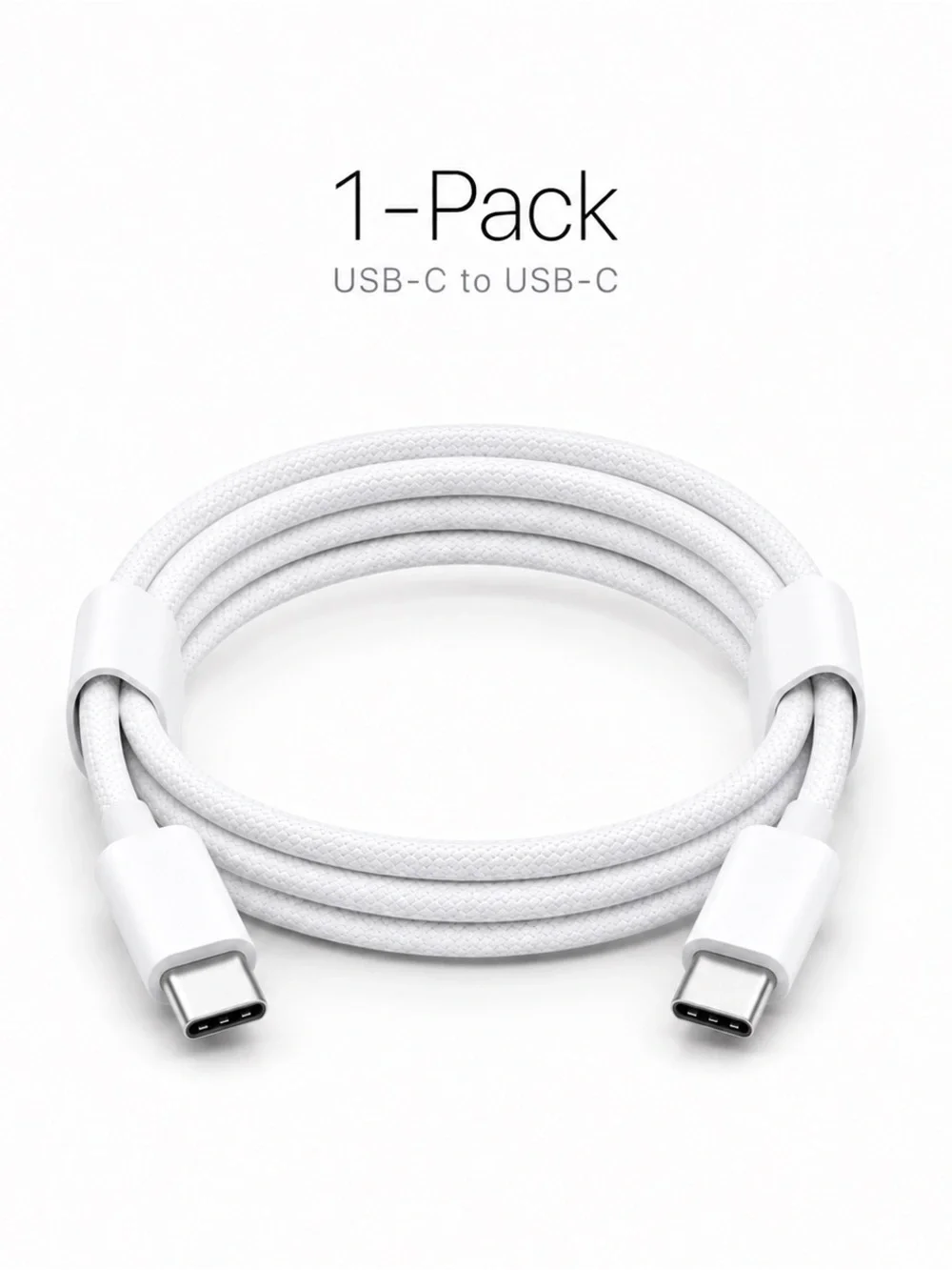 1-Pack USB-C to USB-C 60W Fast Charging Cables